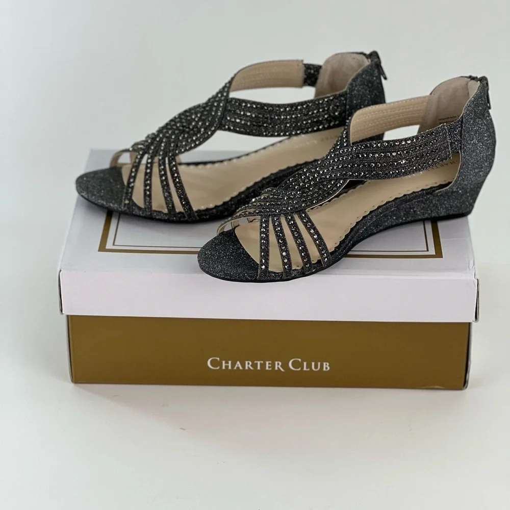 Charter Club Ginifur Wedge Sandals